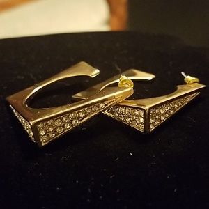 On the edge earrings